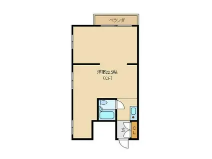 マイルド西新宿(ワンルーム/3階)の間取り写真