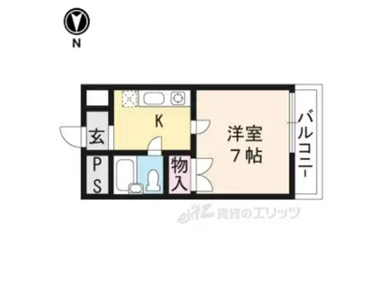 メゾンNOWNOW(1K/2階)の間取り写真