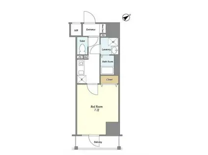 メゾンピオニー東向島(1K/10階)の間取り写真