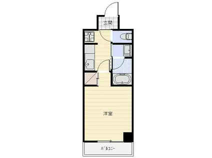 IS常盤(1K/2階)の間取り写真