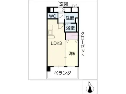 ノッティングヒル(1LDK/3階)の間取り写真