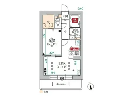 LELIEN(1LDK/3階)の間取り写真