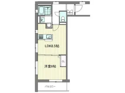 FORESTA VERDE(1LDK/3階)の間取り写真