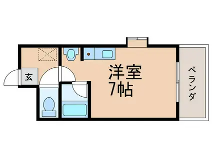 ベイパレスWAKAMATSU(ワンルーム/5階)の間取り写真