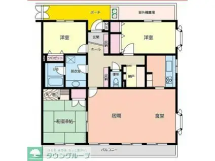 コートフェリカ(3SLDK/5階)の間取り写真