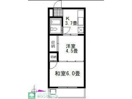 リナス川口 3-D A-D100(2K/3階)の間取り写真