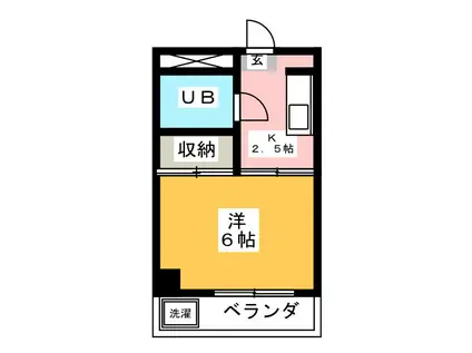 トータスコーポ(1K/3階)の間取り写真