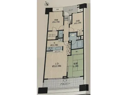グランエスタ(3LDK/12階)の間取り写真