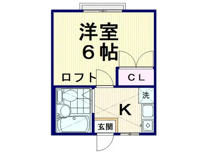 MENE17(1K/1階)の間取り写真