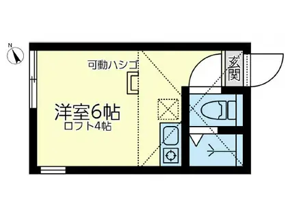 ユナイト幸シェリーメイ(ワンルーム/1階)の間取り写真