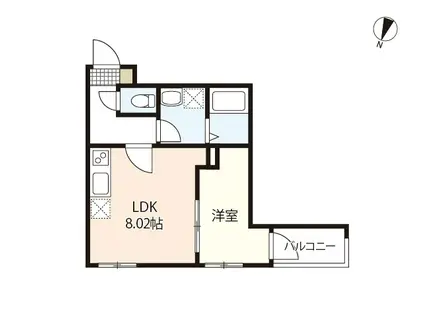 セブンプロート草津南(1LDK/3階)の間取り写真
