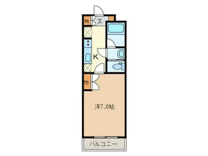 エーデルワイス(1K/3階)の間取り写真