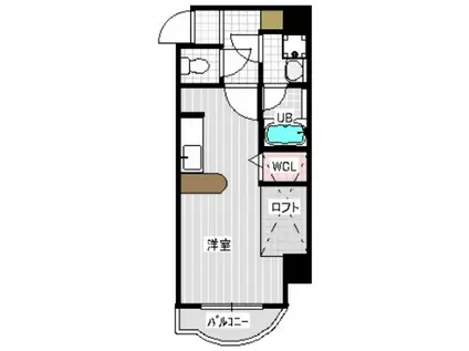 グランドポレストーネ金屋町(ワンルーム/2階)の間取り写真