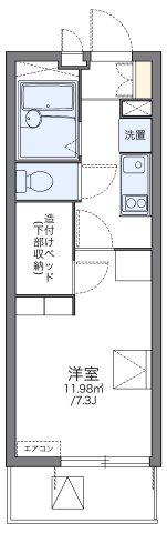 レオパレスコンフォートマック(1K/3階)の間取り写真