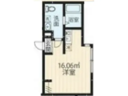 上石神井マンション(1K/1階)の間取り写真