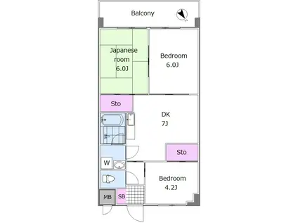 グレース相模原(3DK/3階)の間取り写真