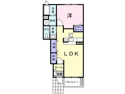 ブローテ(1LDK/1階)の間取り写真