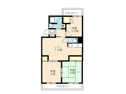 ファミーユベル(3LDK/3階)の間取り写真
