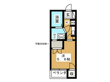 スコレータムラマII(1K/2階)の間取り写真