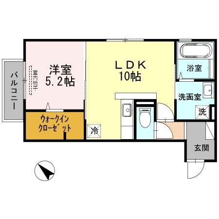 MA MAISON(1LDK/2階)の間取り写真