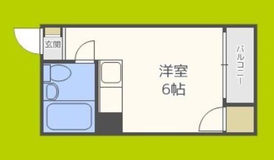コンフォート緑橋(ワンルーム/5階)の間取り写真