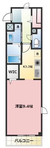 JOY HOME(1K/1階)の間取り写真