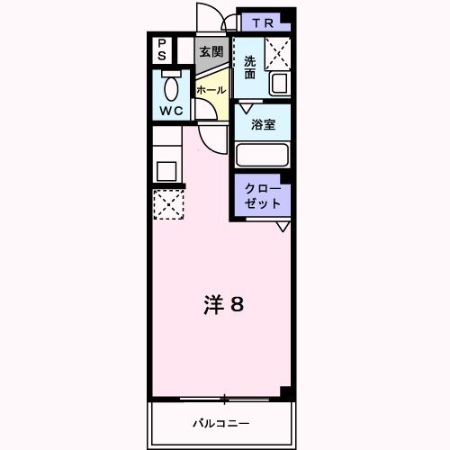 アビタシオン・シエル(1K/2階)の間取り写真