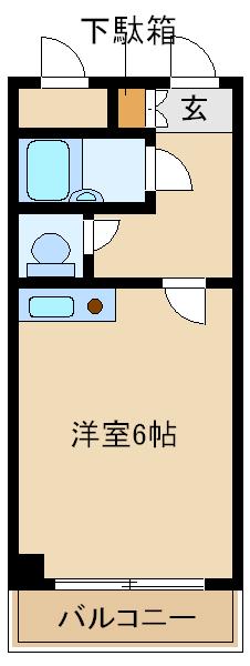 ミフネセントラルベア東三国(ワンルーム/7階)の間取り写真