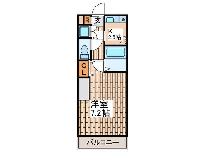 ESTILO(1K/2階)の間取り写真