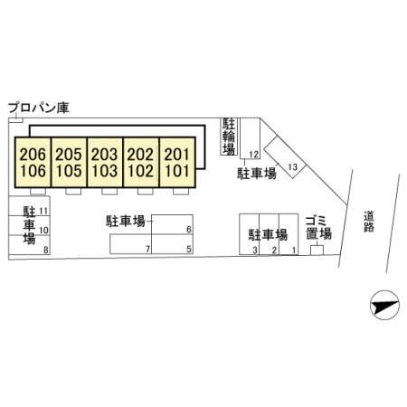 セピア・コート(1LDK/1階)の間取り写真