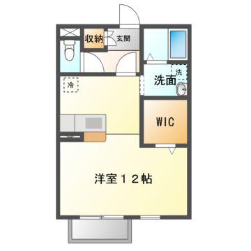 プレミール北口(ワンルーム/2階)の間取り写真