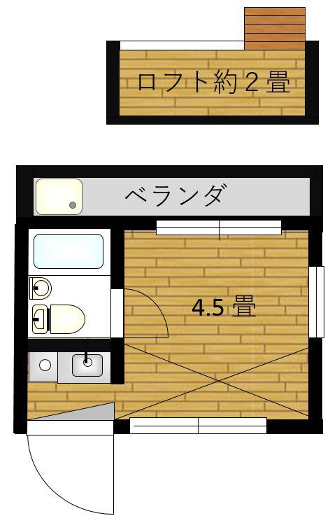 クレイモア荻窪(ワンルーム/1階)の間取り写真