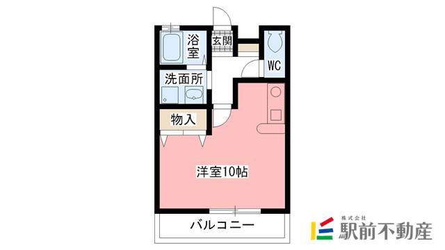 メゾン・エスプリノール(ワンルーム/1階)の間取り写真