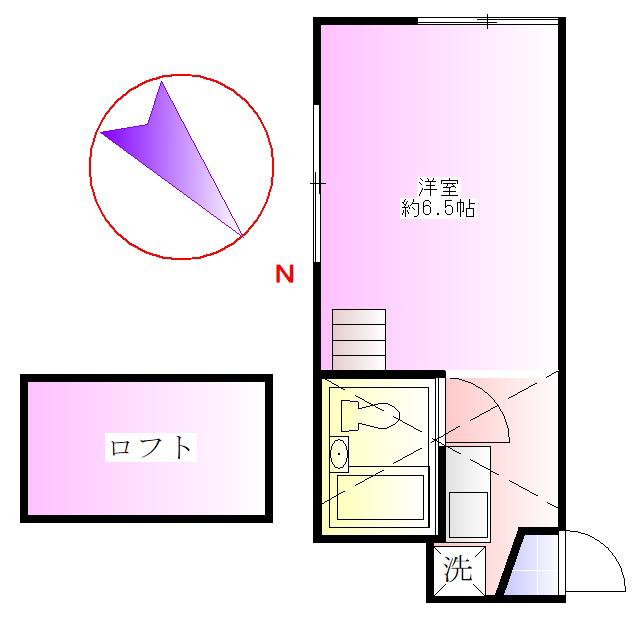 アーバンコーポラス(ワンルーム/2階)の間取り写真