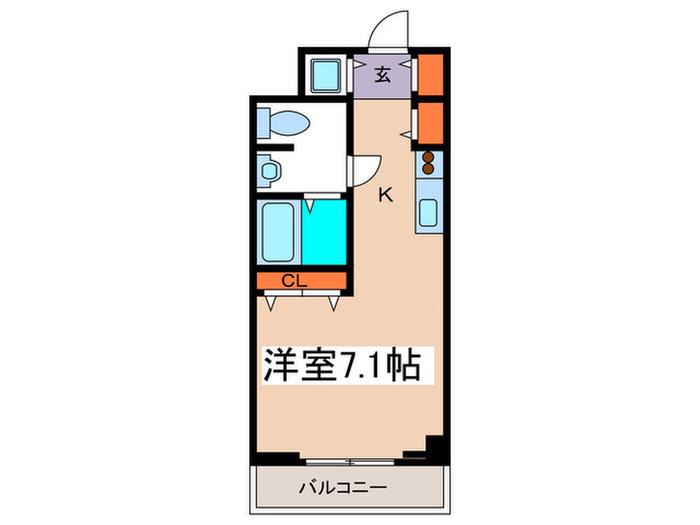 プレシャス青葉台(1K/3階)の間取り写真