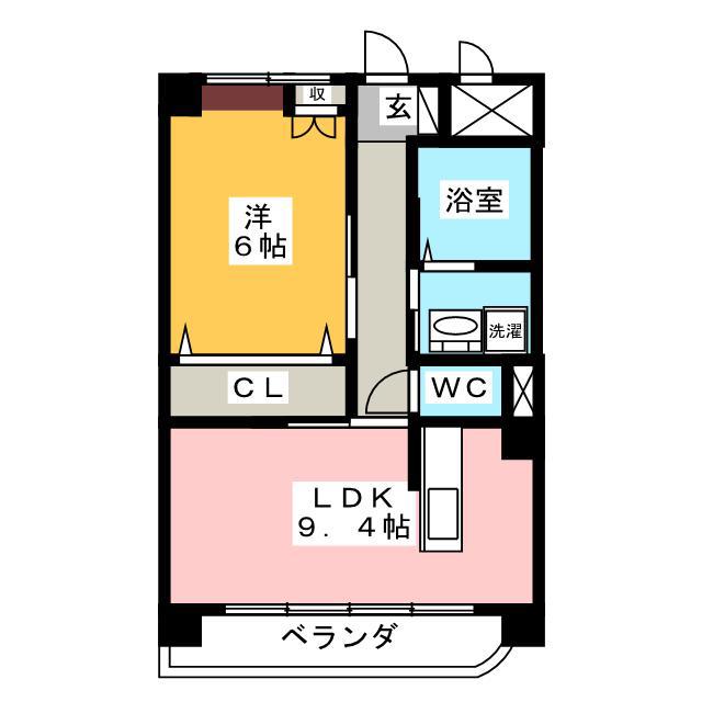 TS IORI(1LDK/3階)の間取り写真