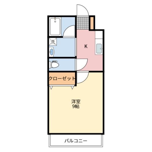 ファルコーネ(1K/2階)の間取り写真