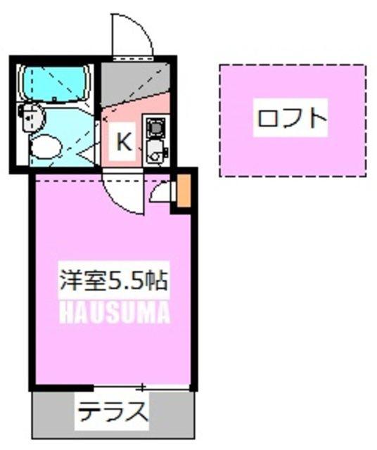 ハイツ駒込(1K/1階)の間取り写真