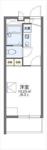 レオパレス新森(1K/2階)の間取り写真