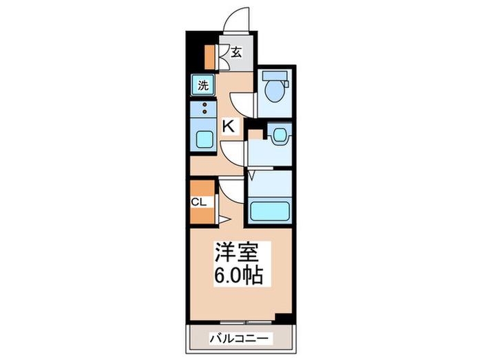 N-STAGE TSUKIMINO(1K/1階)の間取り写真