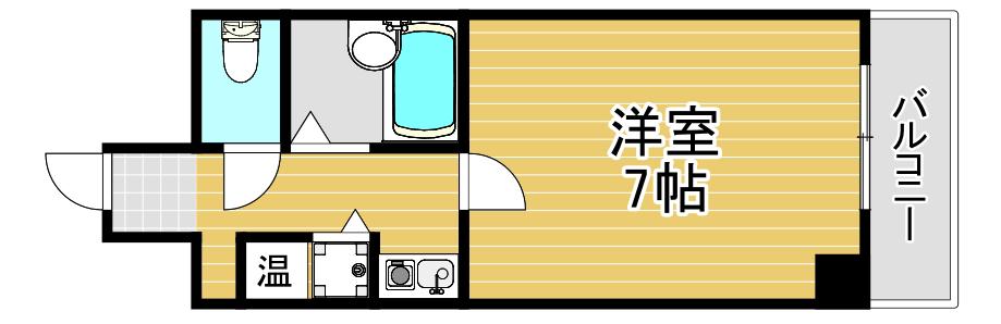 リーガル塚本V(1K/6階)の間取り写真
