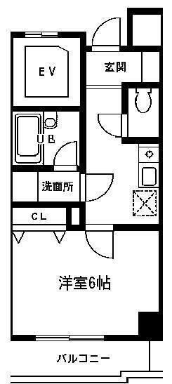 レシール ルナ(1K/5階)の間取り写真