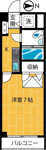 セシーズイシイ18(1K/1階)の間取り写真