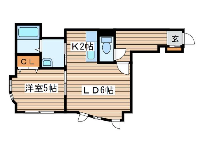 グランリーオ(1LDK/3階)の間取り写真