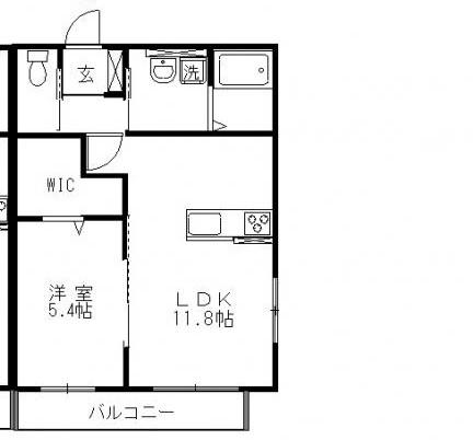 ＪＲ宇野線 備前西市駅 徒歩74分 2階建 築11年(1LDK/1階)の間取り写真