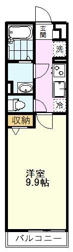 リブリ・PETIT PLAT (1K/1階)の間取り写真