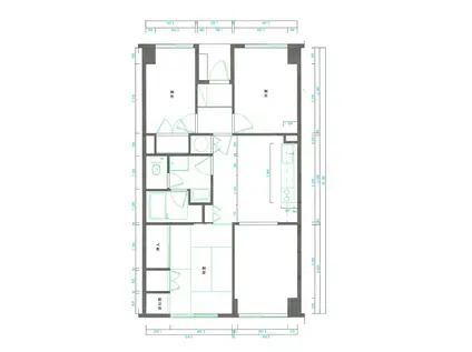 労住協第30ビル(4DK/2階)の間取り写真