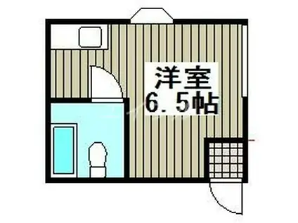 平田コーポ(ワンルーム/2階)の間取り写真
