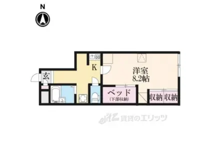 レオパレスサイトウ(1K/1階)の間取り写真