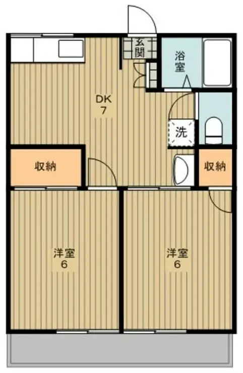 シティハイムアネックス 2階階 間取り